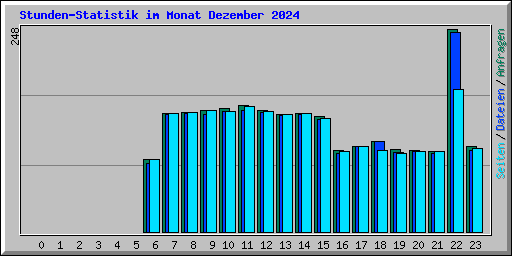Stunden-Statistik im Monat Dezember 2024